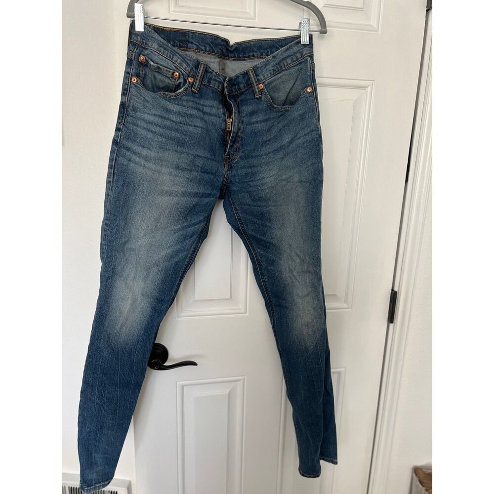 Levi's 541 Athletic Fit Taper Stretch Blue Jeans Mens Size W32 L34